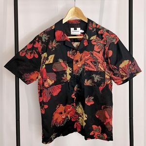 Topman floral pocket short sleeve shirt- Medium